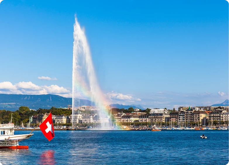 De waterstraal van Genève