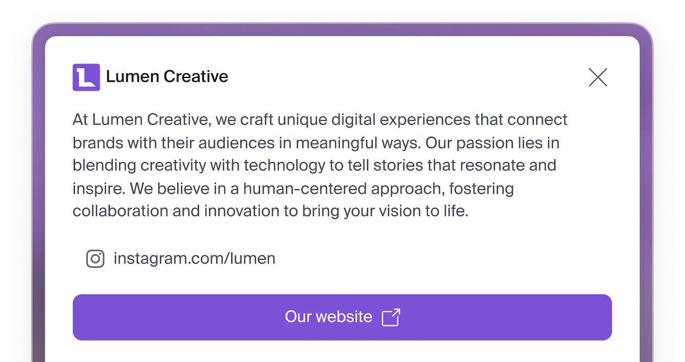 Descrizione dell'azienda Lumen Creative
