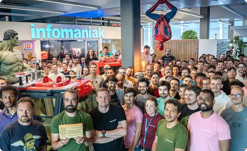 Foto di gruppo del team