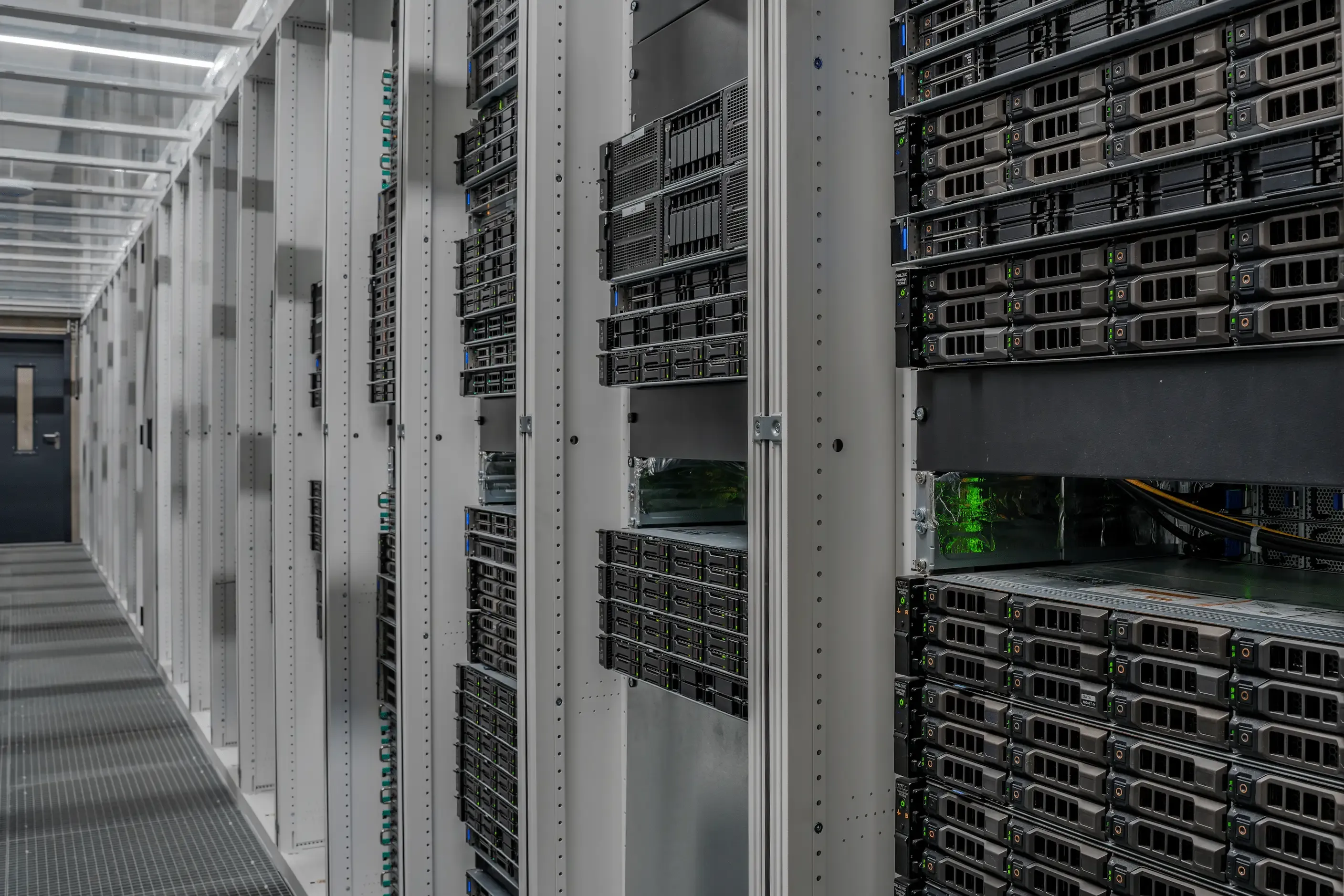 Photo de l'intérieur d'un de nos data centers