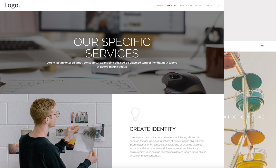 Cree un sitio web con su dominio .center