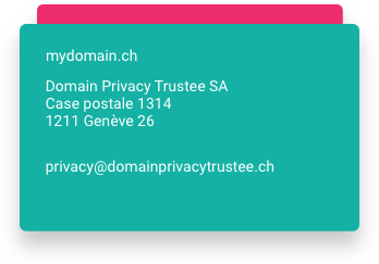 Domain Privacy Trustee SA mantiene el anonimato de sus datos privados.