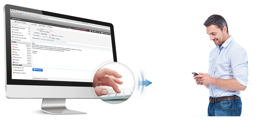 5 SMS offerts pour tester l'interface