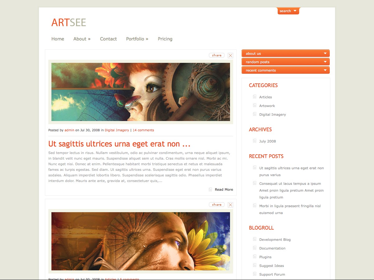 I nostri temi Wordpress - ArtSee
