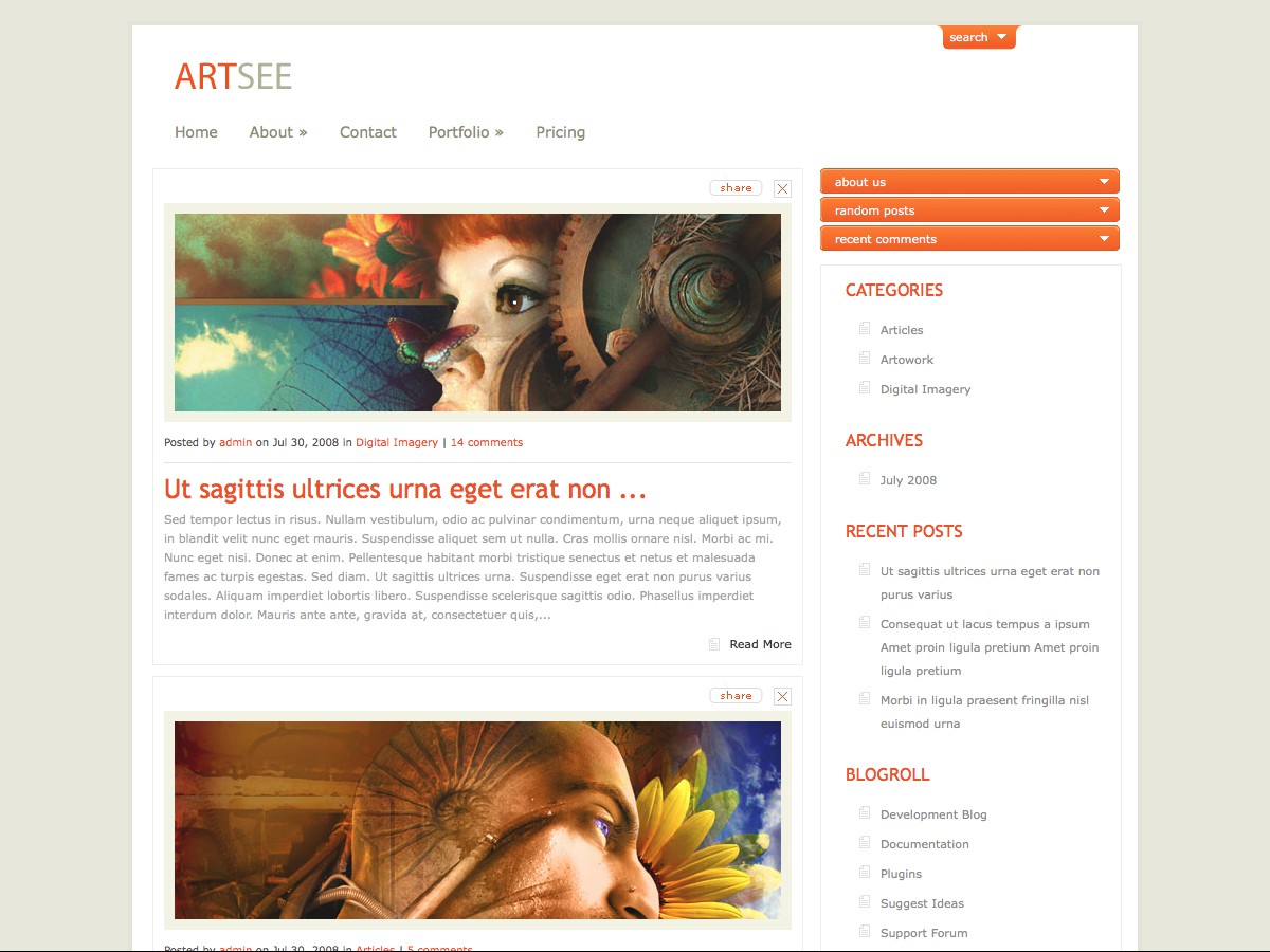 Unsere WordPress-Themes - ArtSee