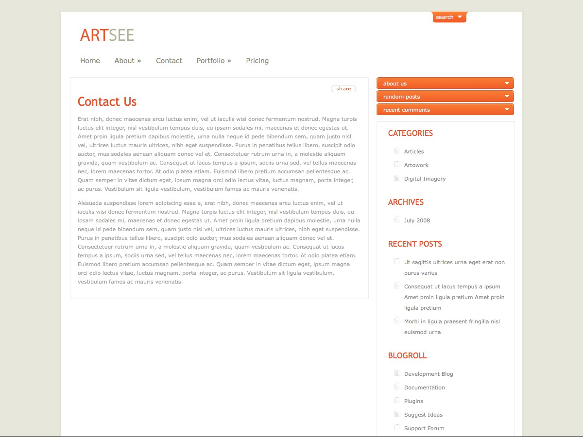 Unsere WordPress-Themes - ArtSee