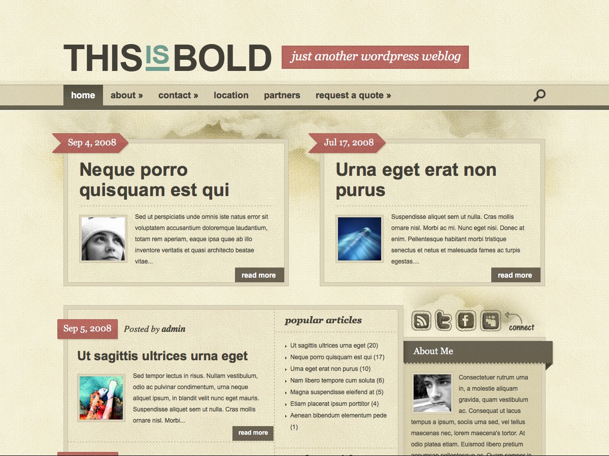 Unsere WordPress-Themes - Bold