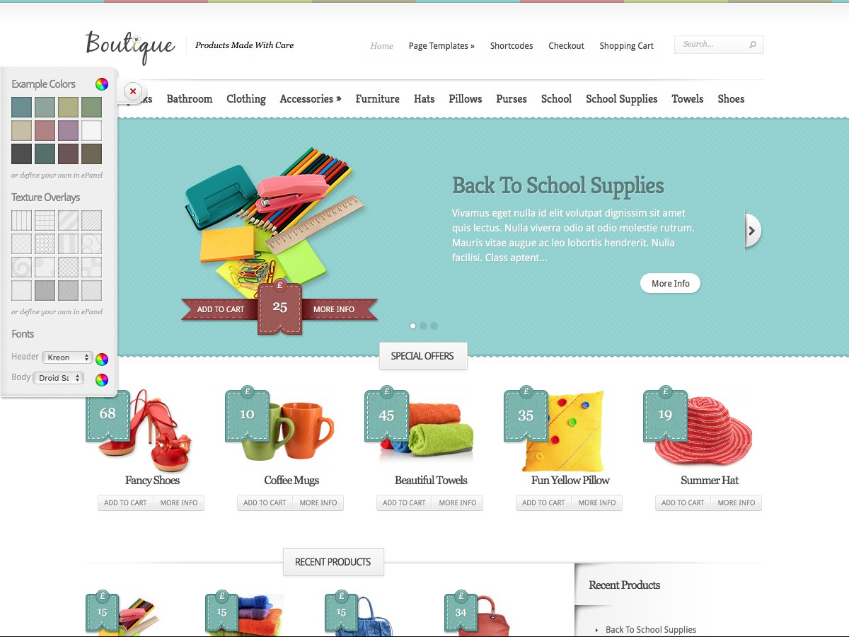 Unsere WordPress-Themes - Boutique