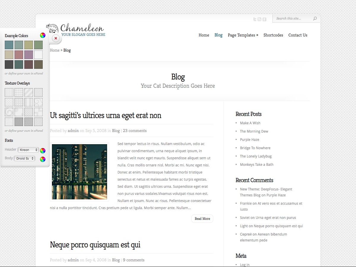 Unsere WordPress-Themes - Chameleon