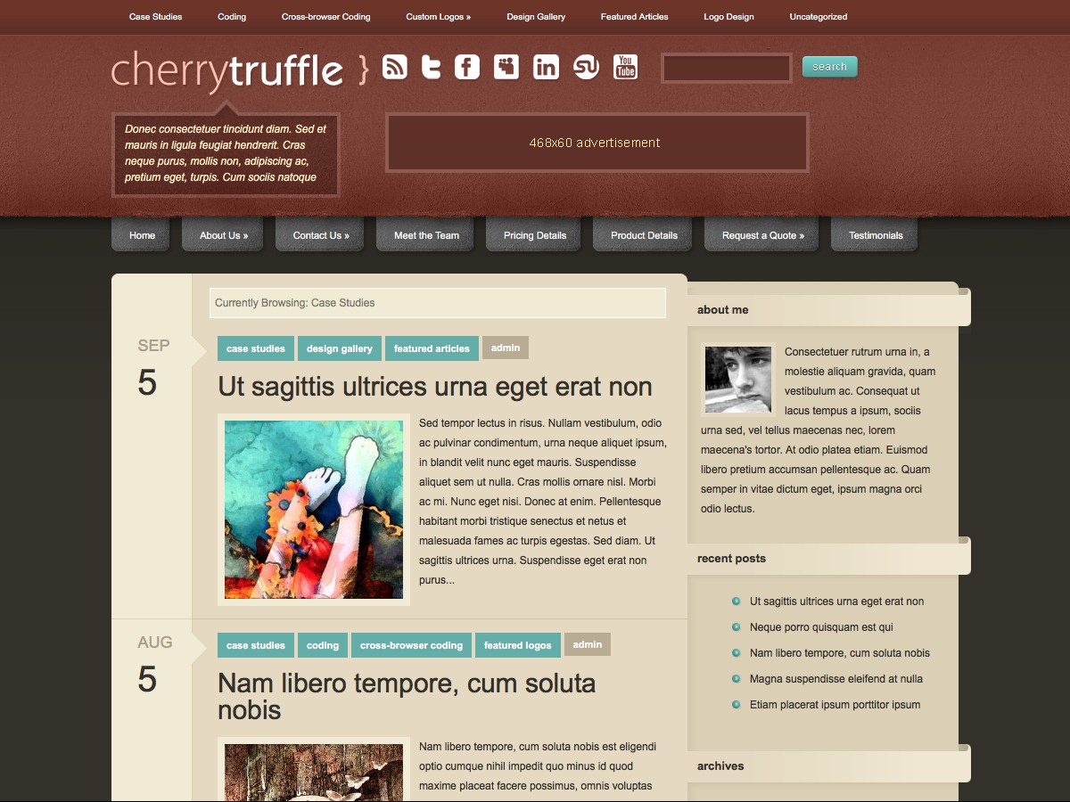 Our WordPress themes - CherryTruffle