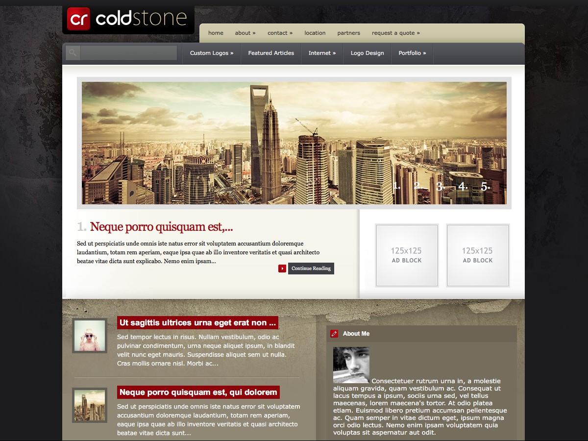 Unsere WordPress-Themes - ColdStone