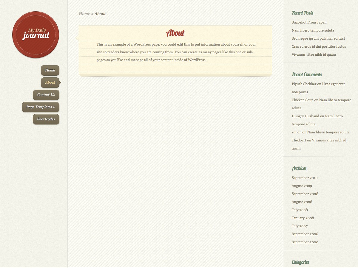 Unsere WordPress-Themes - DailyJournal