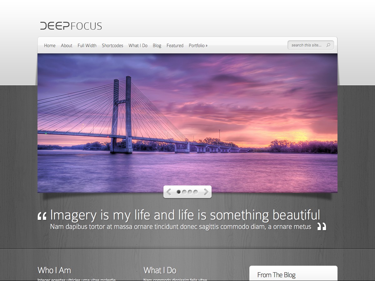 Nos thèmes WordPress - DeepFocus