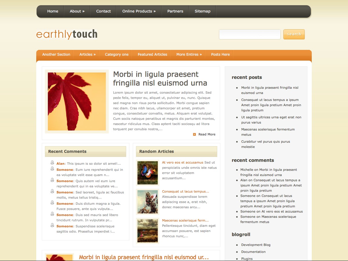 Nos thèmes WordPress - EarthlyTouch
