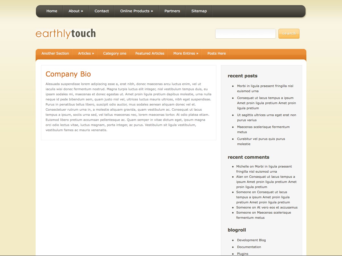Nos thèmes WordPress - EarthlyTouch