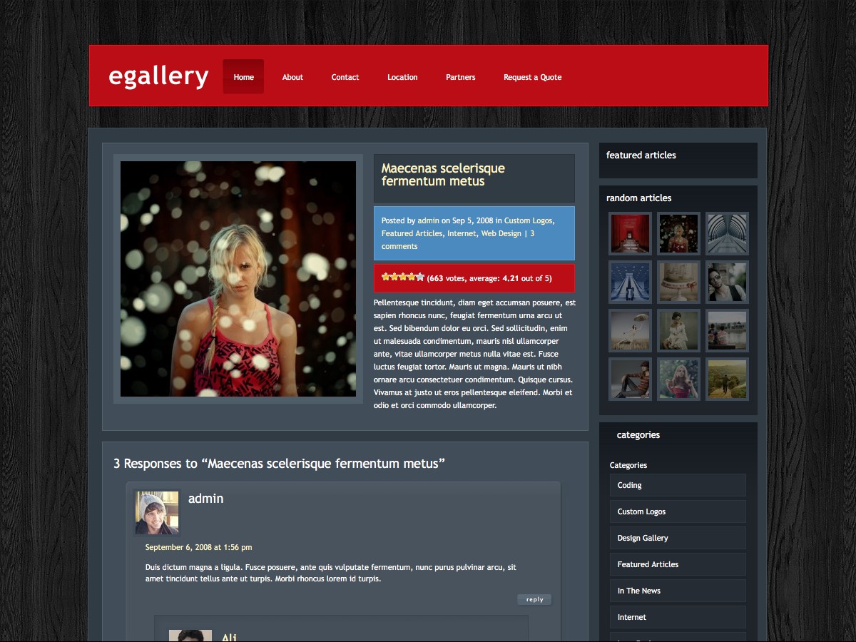 Our WordPress themes - eGallery