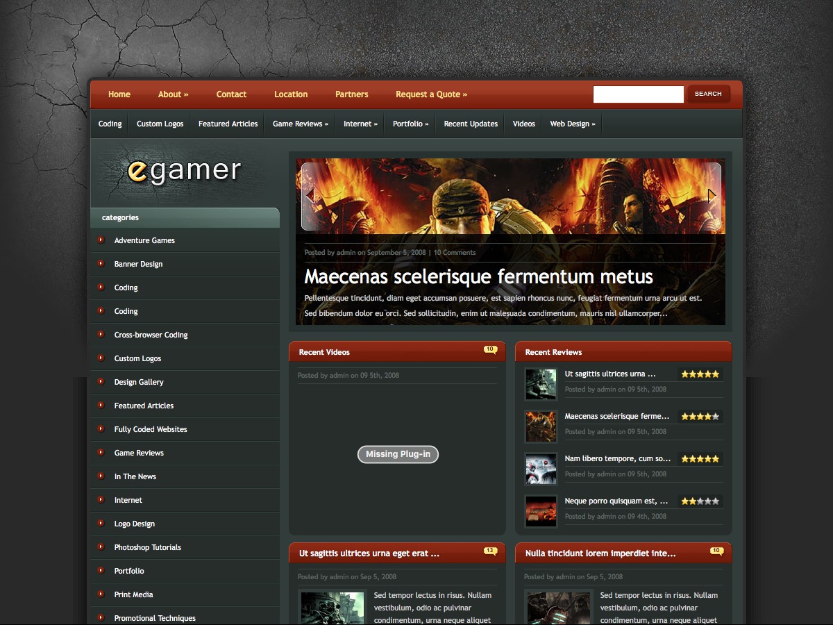 Unsere WordPress-Themes - eGamer