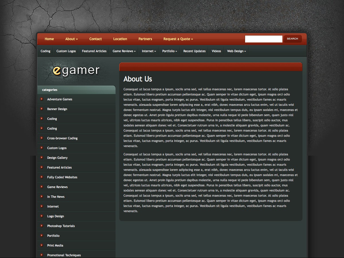 Our WordPress themes - eGamer