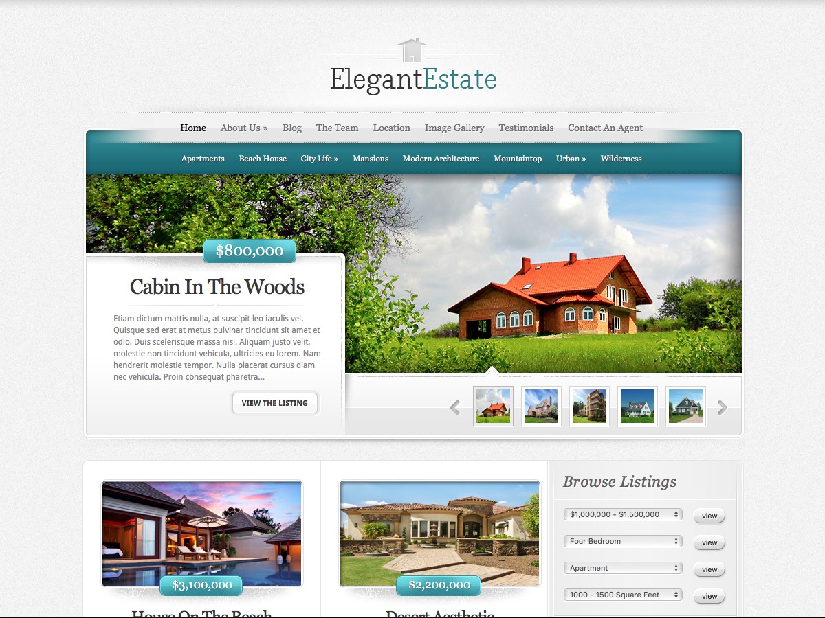 Unsere WordPress-Themes - ElegantEstate
