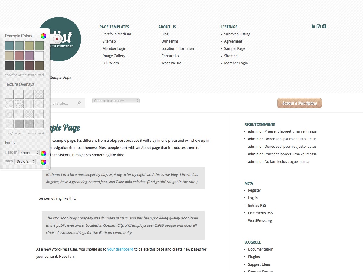 Unsere WordPress-Themes - eList