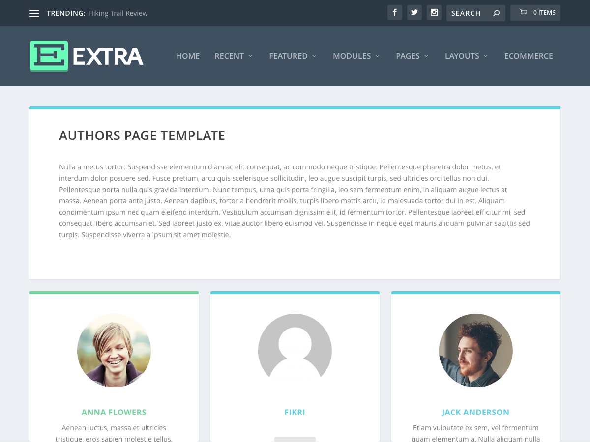 I nostri temi Wordpress - Extra