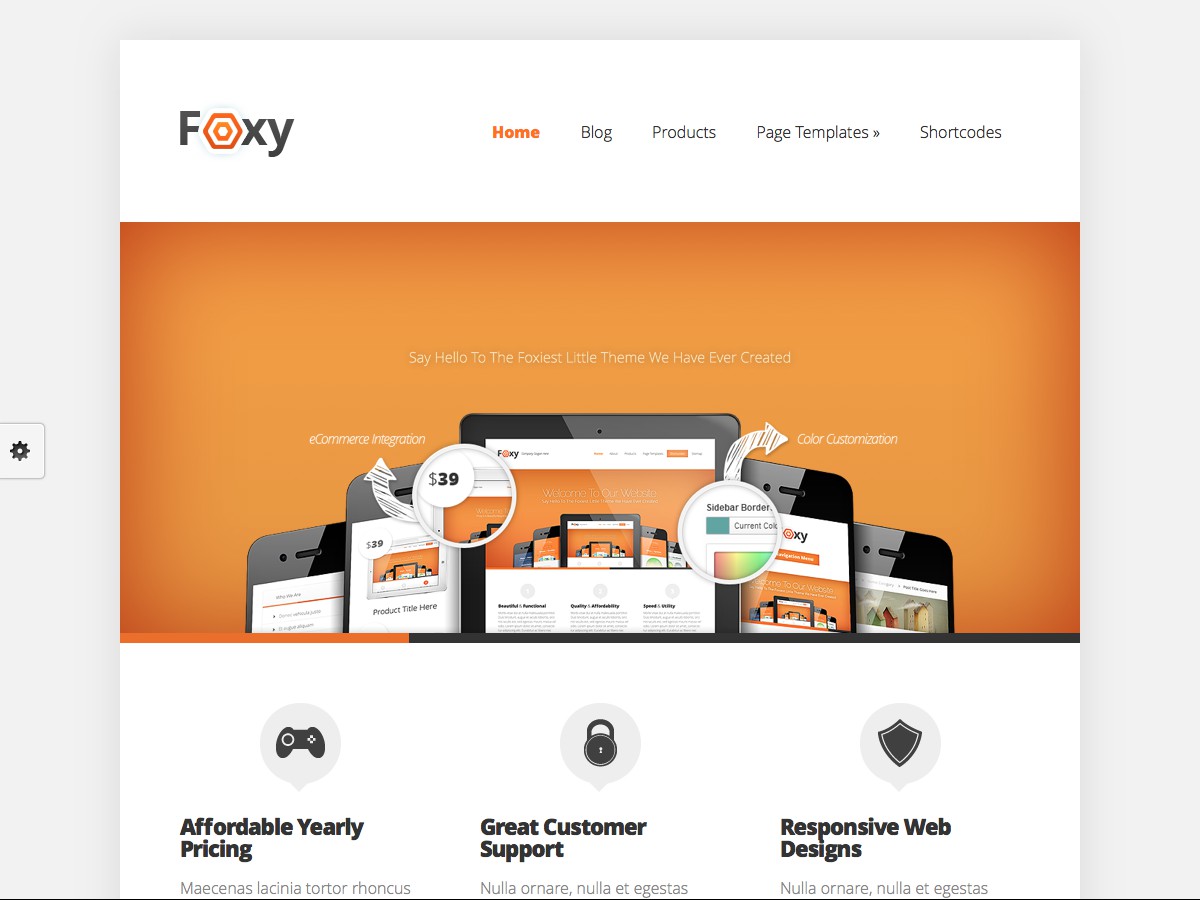 Nos thèmes WordPress - Foxy