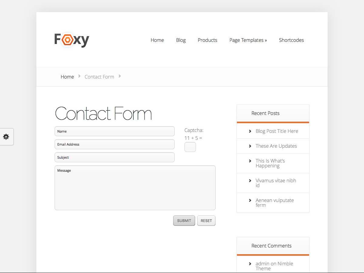 Our WordPress themes - Foxy