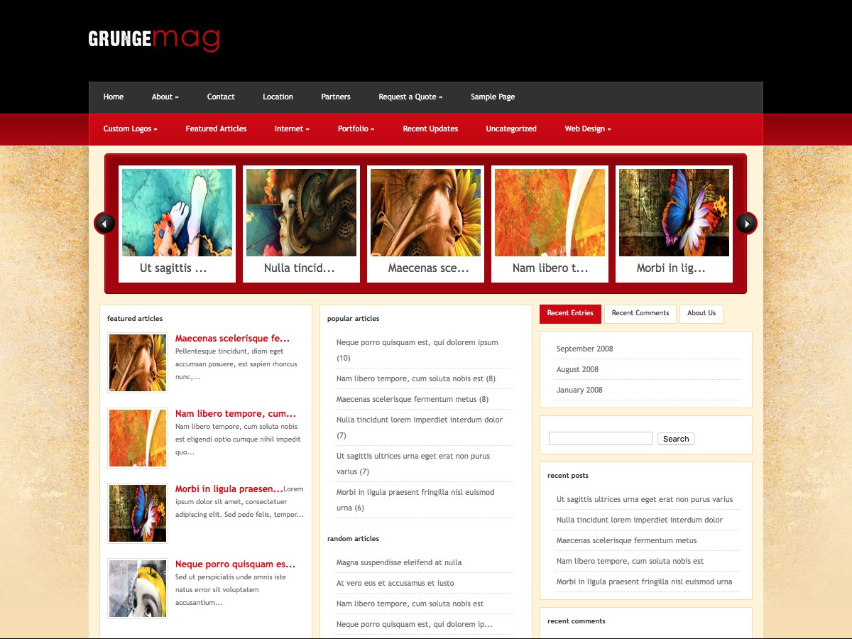 I nostri temi Wordpress - GrungeMag