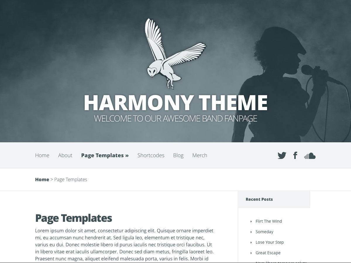 Our WordPress themes - Harmony