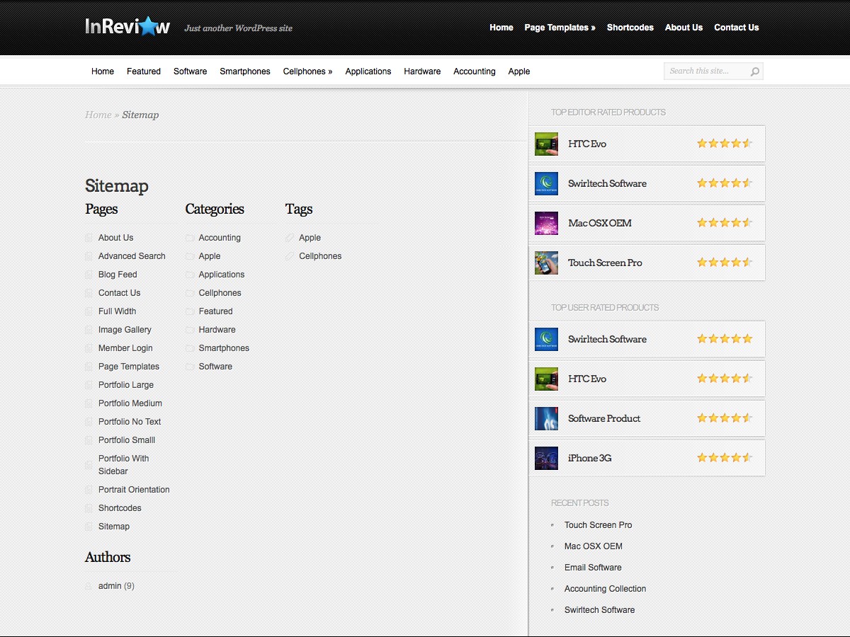 Nos thèmes WordPress - InReview