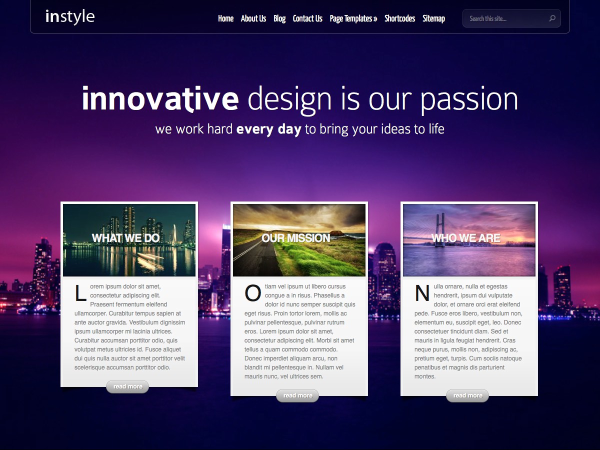 Our WordPress themes - InStyle
