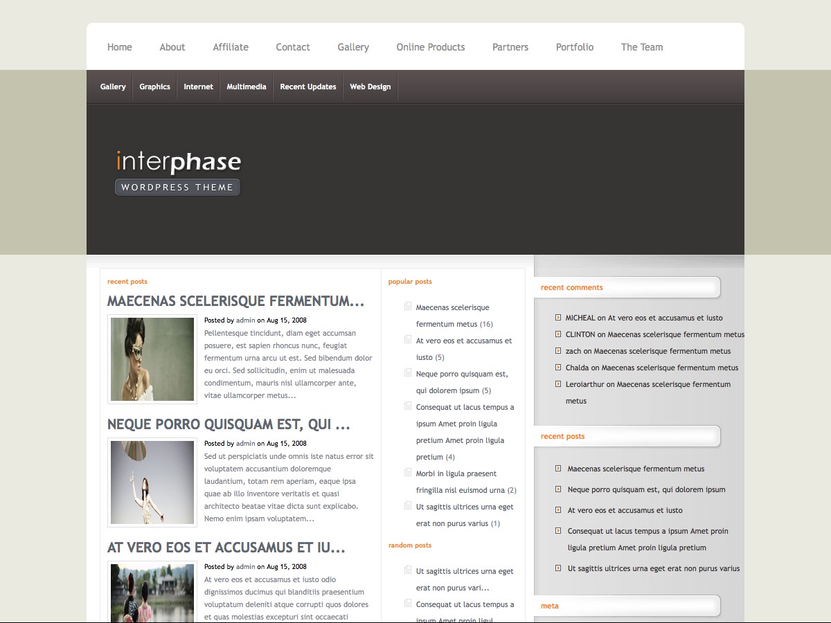 I nostri temi Wordpress - InterPhase