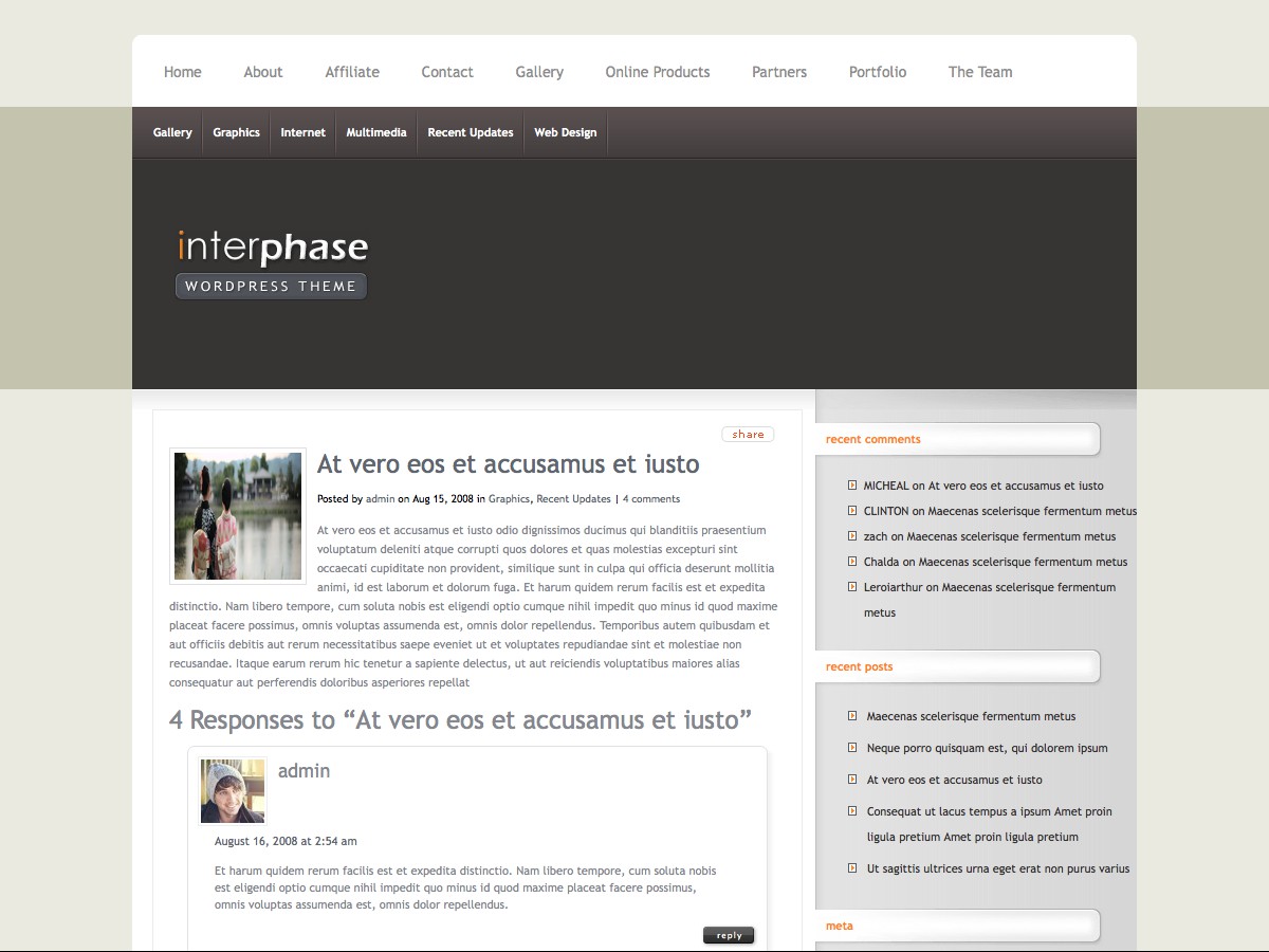 Nuestros temas WordPress - InterPhase