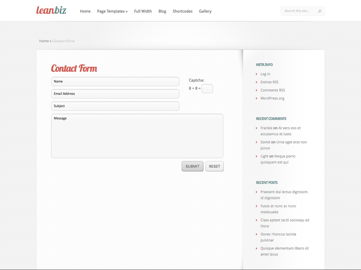 Nos thèmes WordPress - LeanBiz