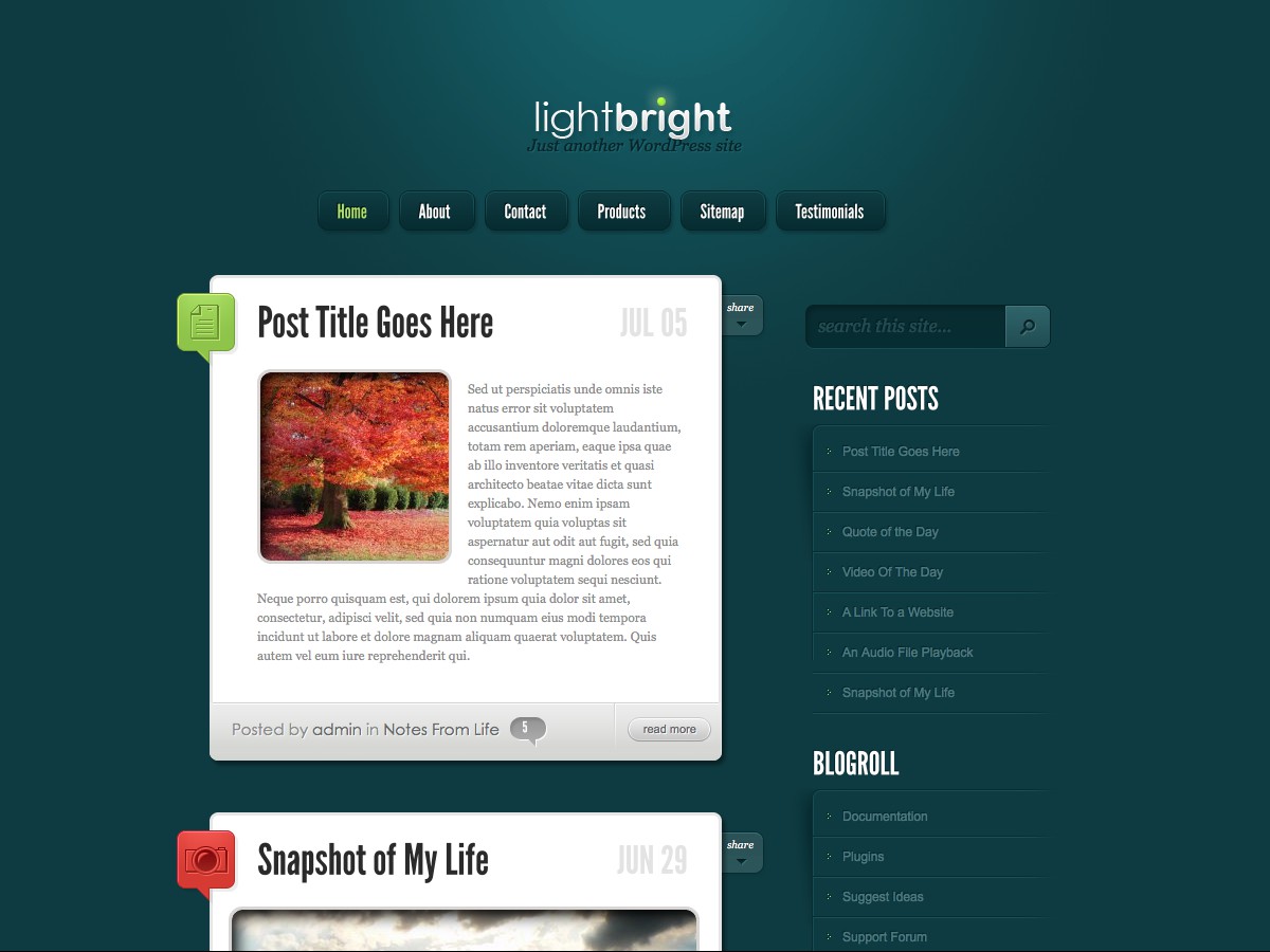 I nostri temi Wordpress - LightBright