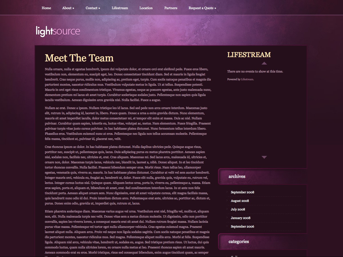 Our WordPress themes - LightSource