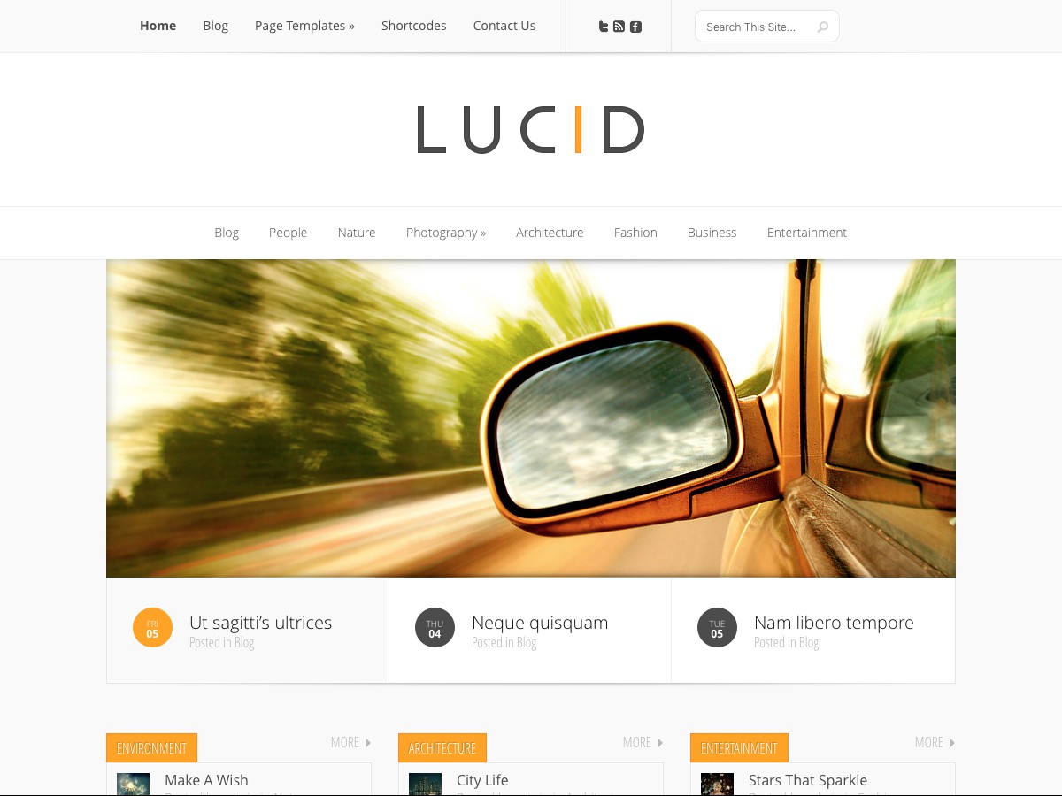 Nos thèmes WordPress - Lucid