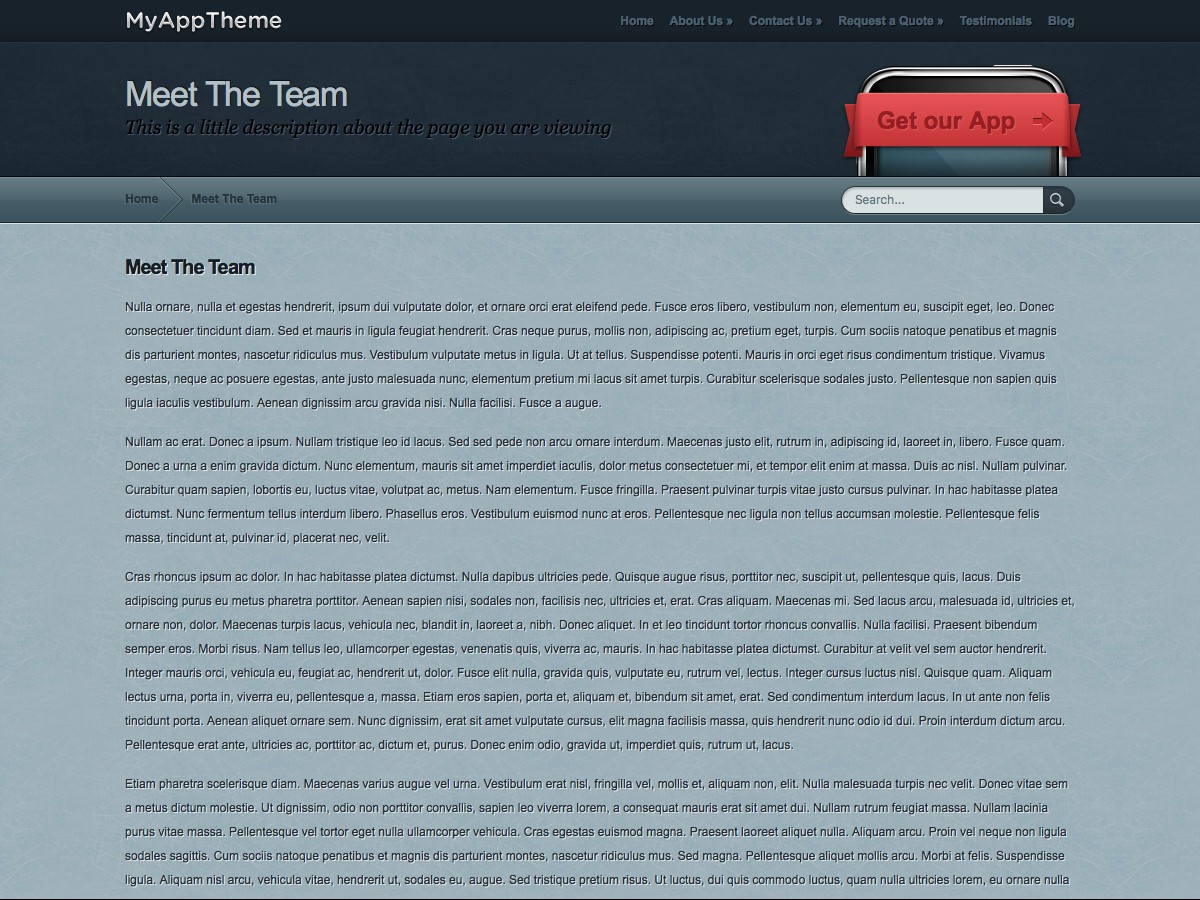Nos thèmes WordPress - MyApp