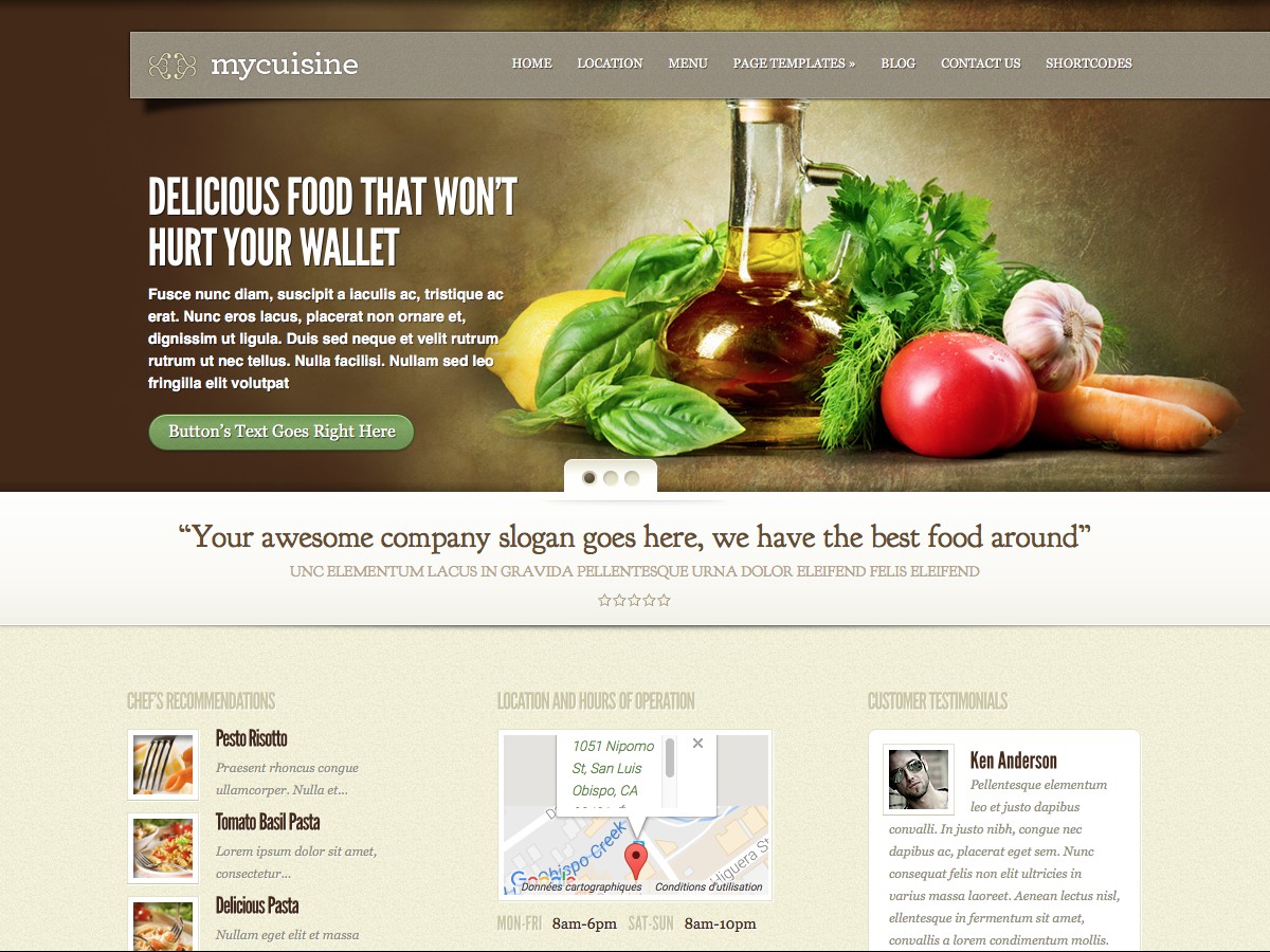 I nostri temi Wordpress - MyCuisine