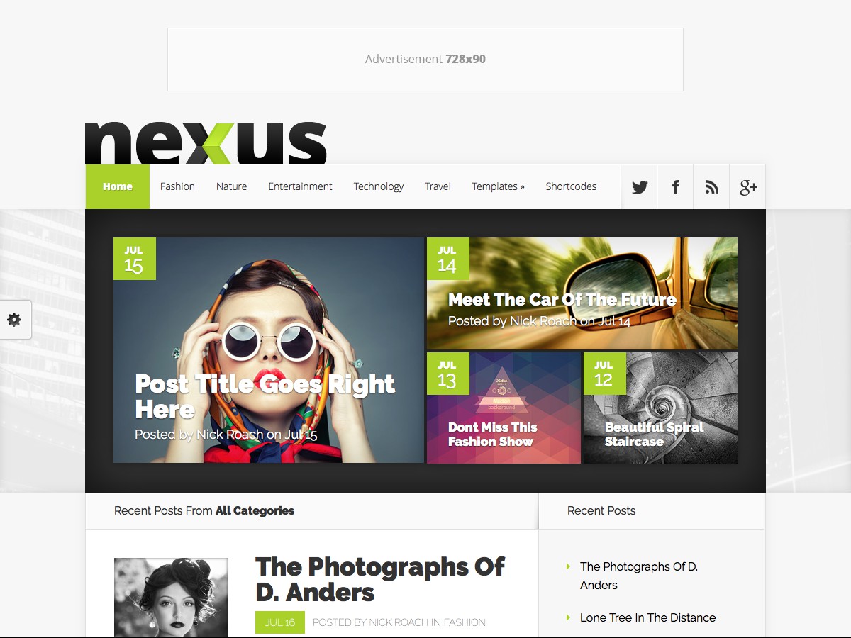 Nuestros temas WordPress - Nexus
