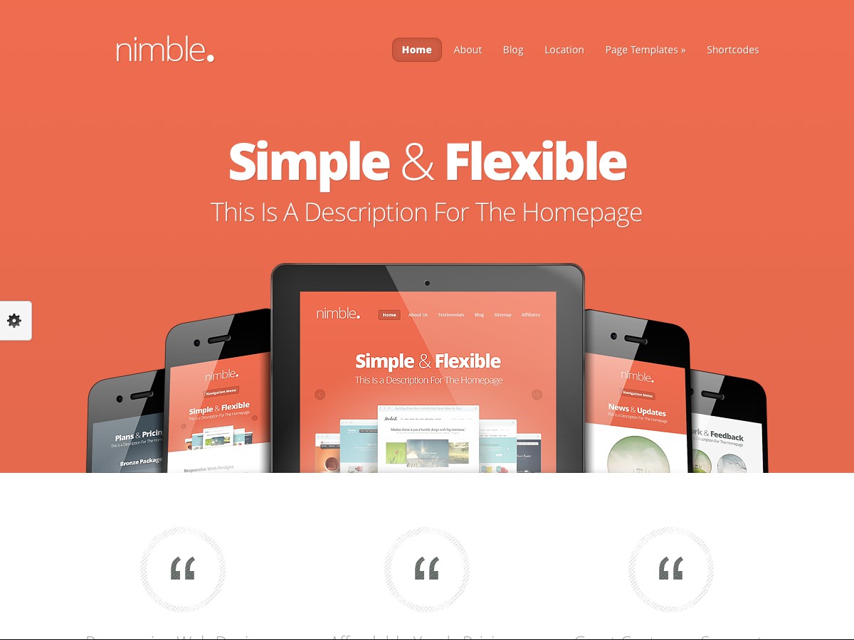 Nos thèmes WordPress - Nimble