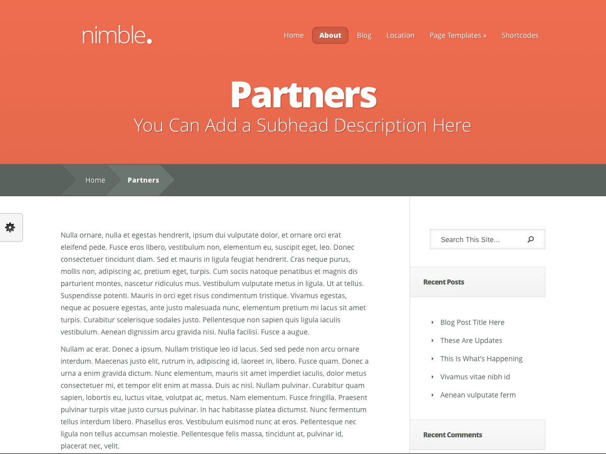 Nos thèmes WordPress - Nimble