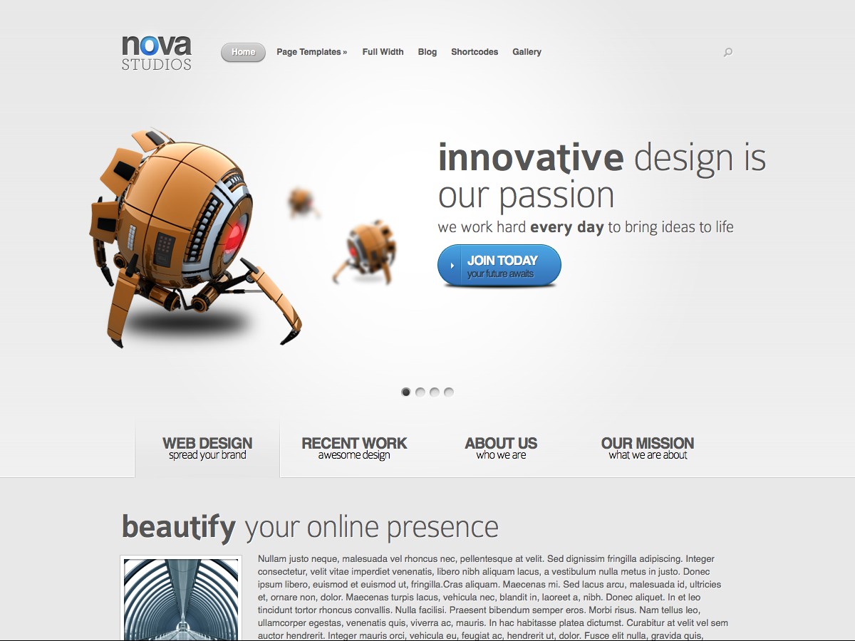 Unsere WordPress-Themes - Nova