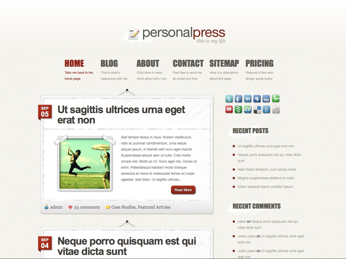 Unsere WordPress-Themes - PersonalPress