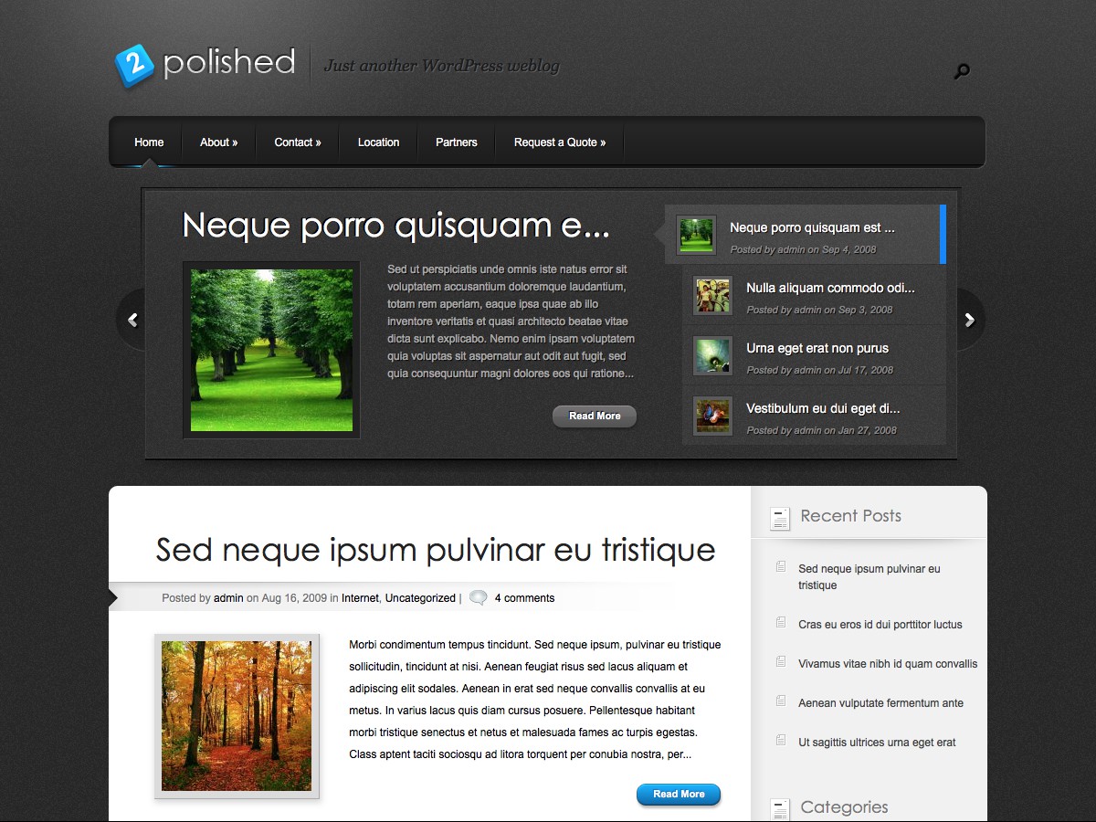 Unsere WordPress-Themes - Polished