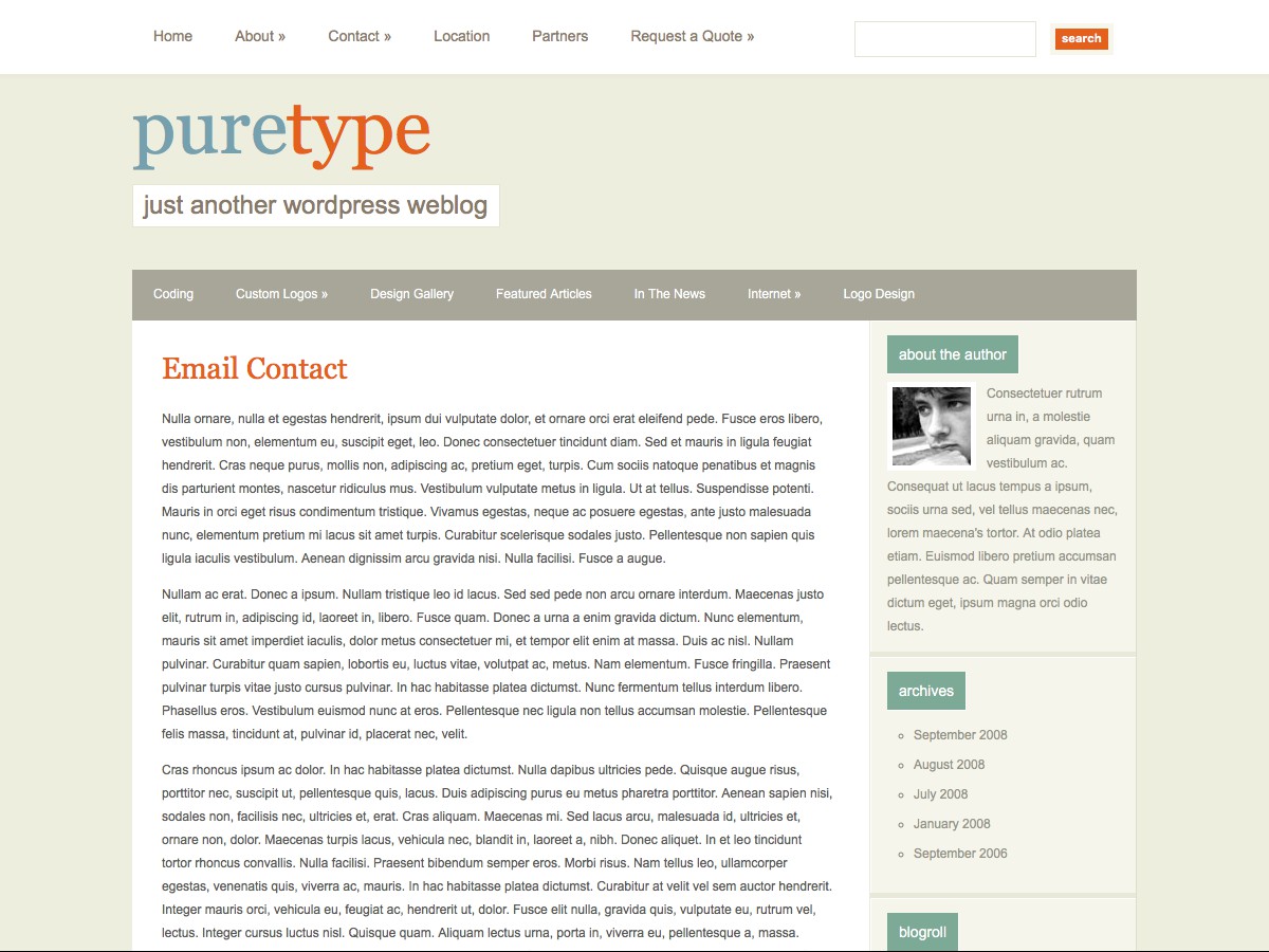 Nos thèmes WordPress - PureType