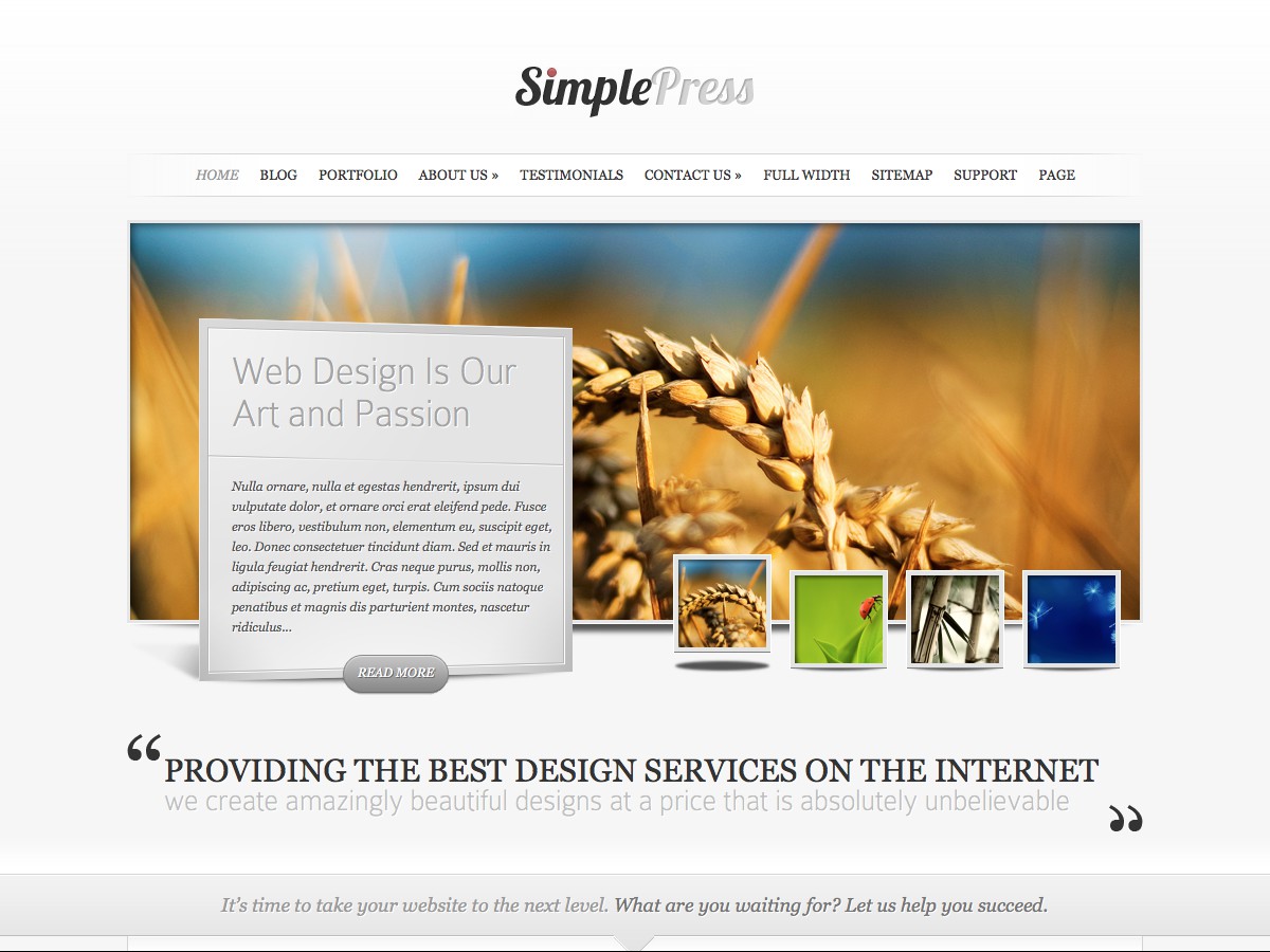 Unsere WordPress-Themes - SimplePress