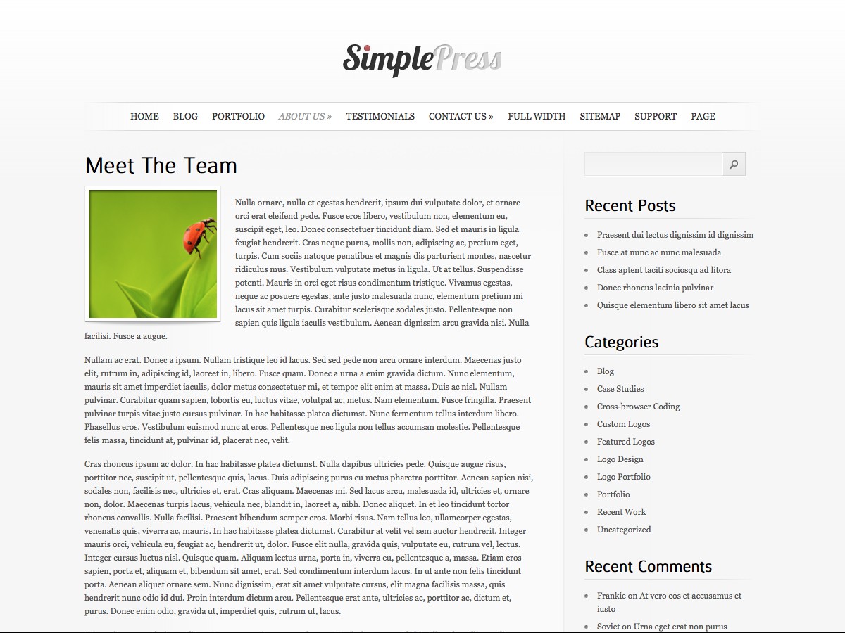 Nuestros temas WordPress - SimplePress