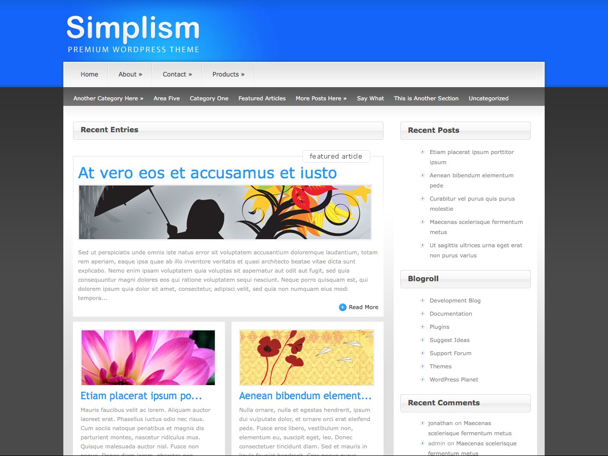 Unsere WordPress-Themes - Simplism