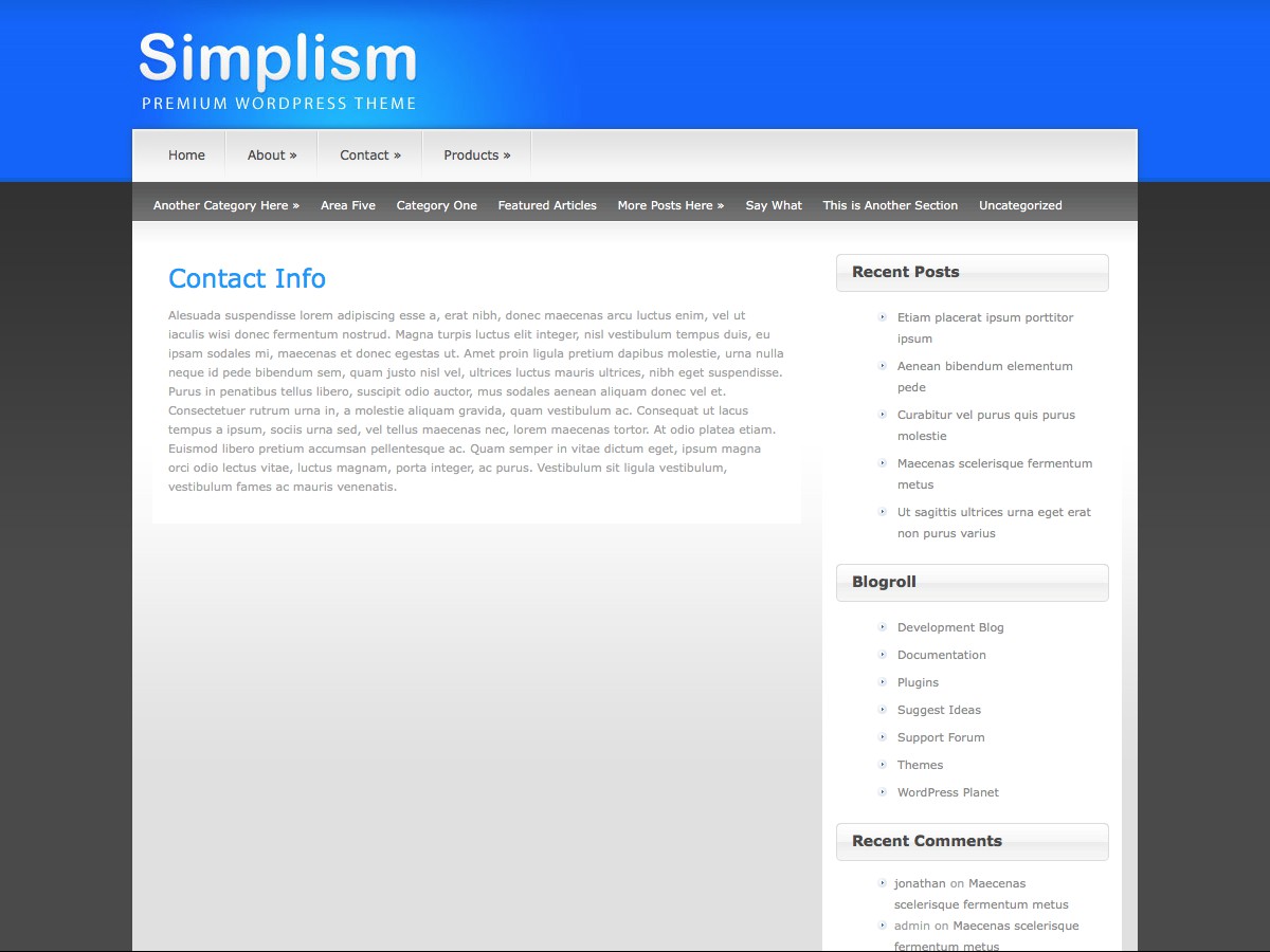 Nos thèmes WordPress - Simplism